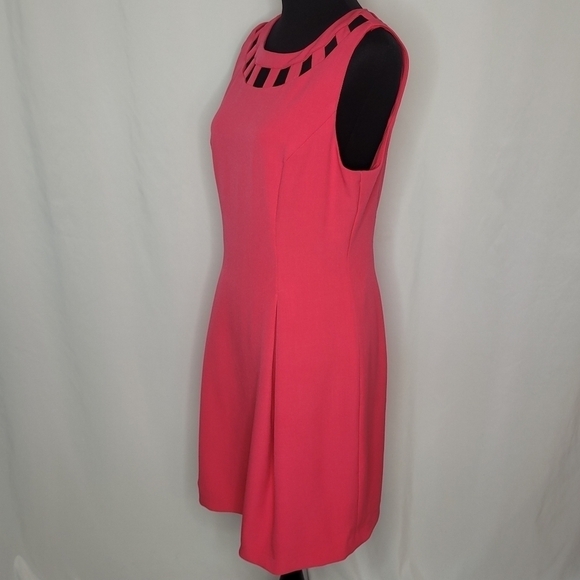 Eliza J Pink Sheath Dress - Size 12 - Picture 3 of 13